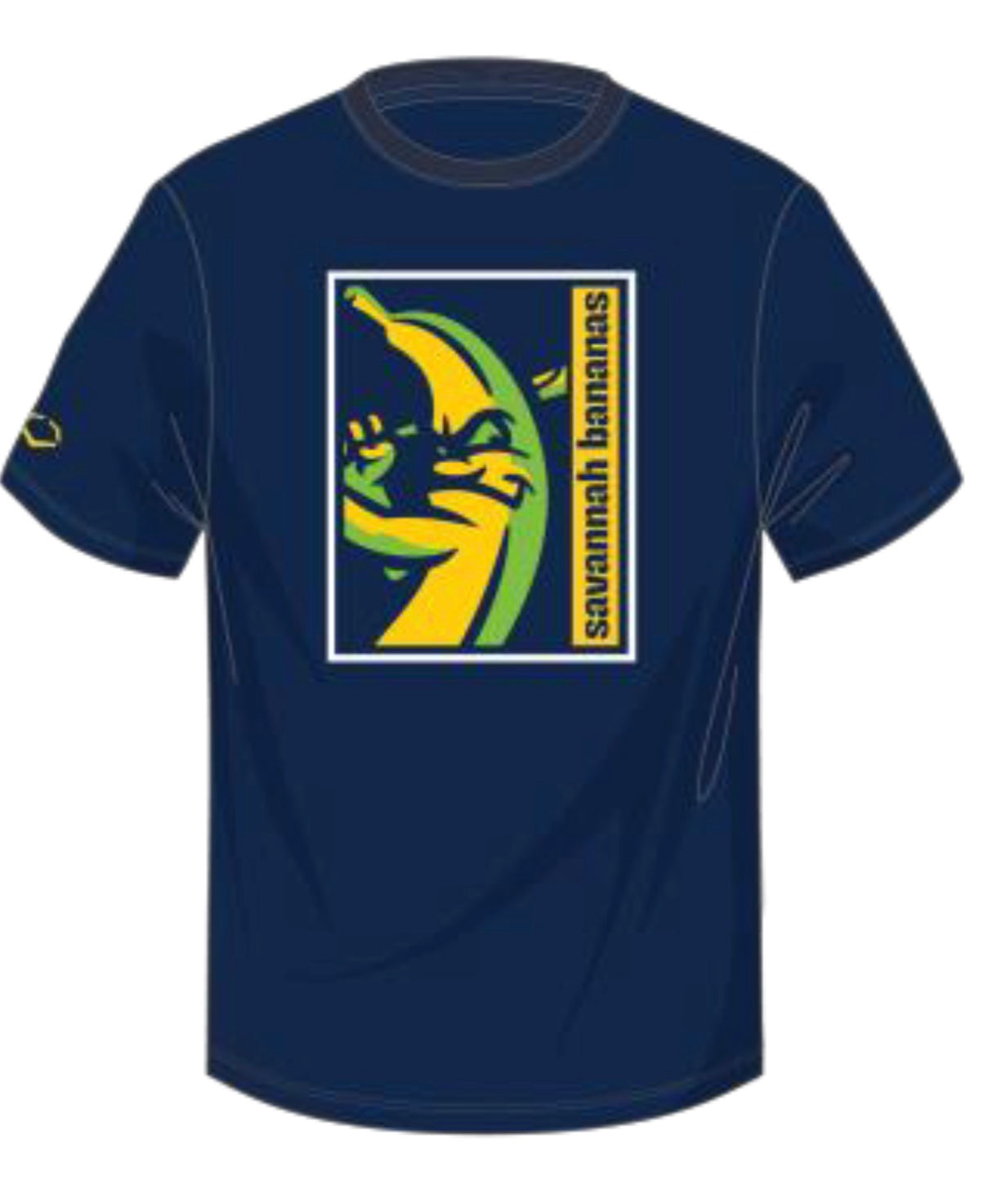 Evoshield Savannah Bananas 100% Cotton Navy Poster Tee