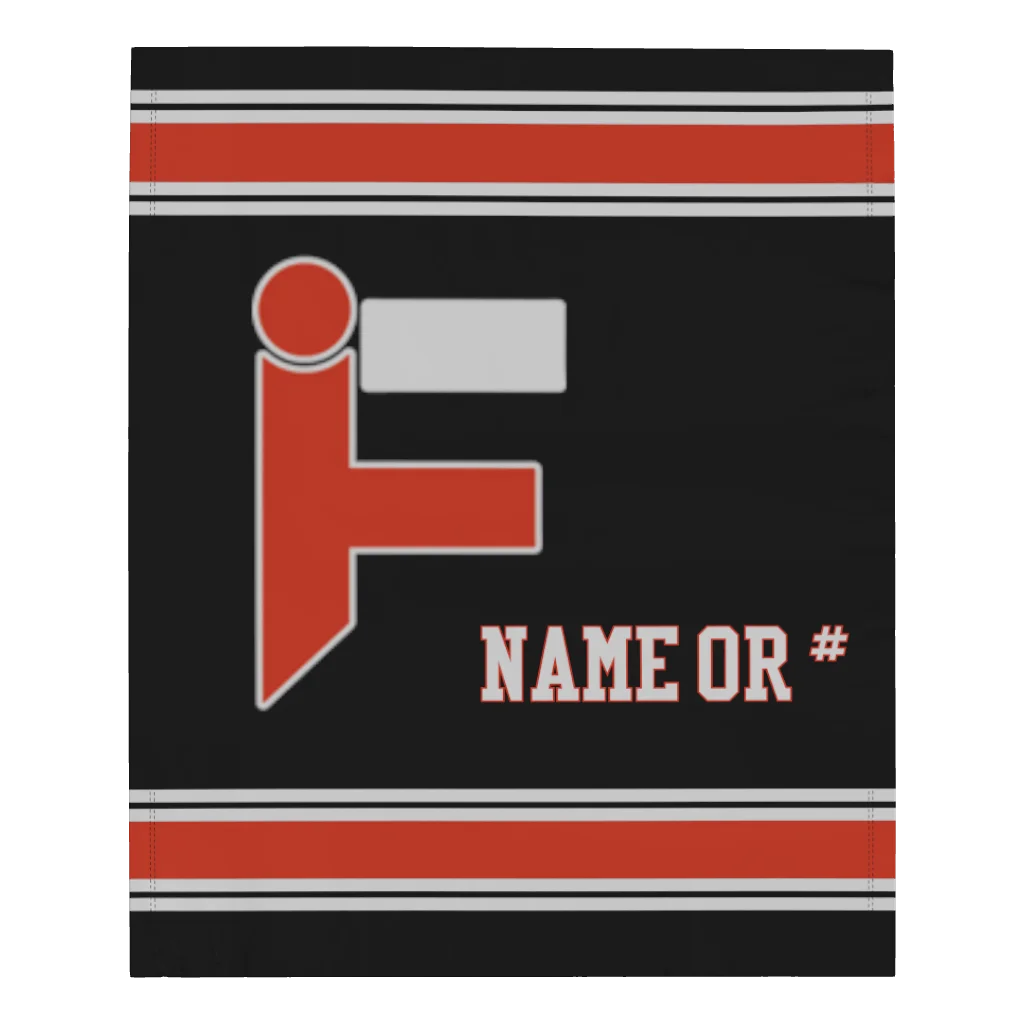 Iron Forge Microfleece Blanket - 50" W X 60" L - With Name or Number