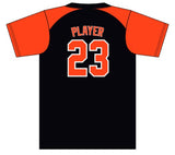 Iron Forge Crew Neck Game Jersey - Black/Orange