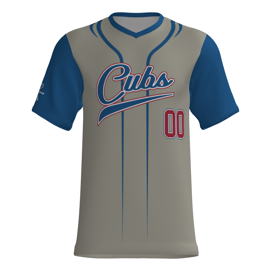 Cubs V-Neck Game Jersey W/O Sandlot Logo