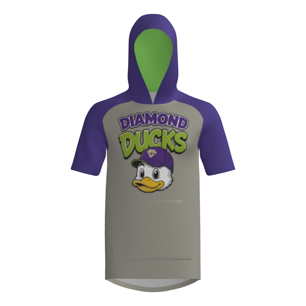 Diamond Ducks Short Sleeve Sublimated Hoodie