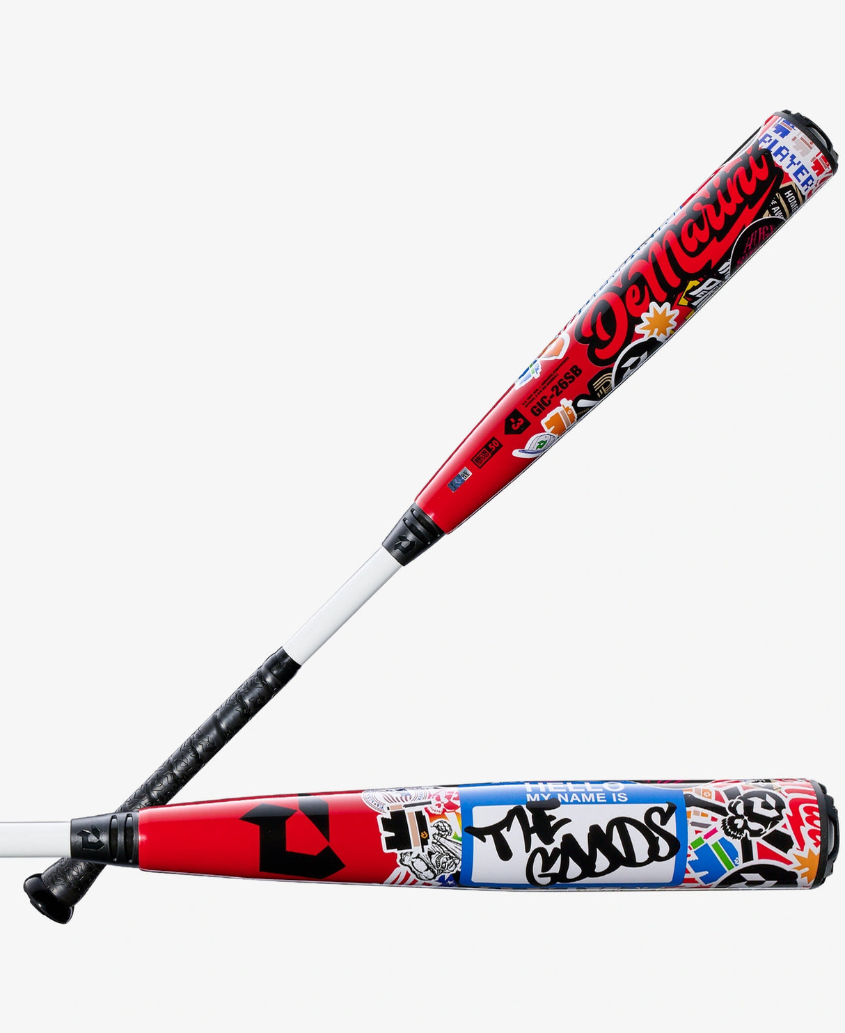 New 2026 DeMarini The Goods “Sticker Bomb” (-3) BBCOR Baseball Bat