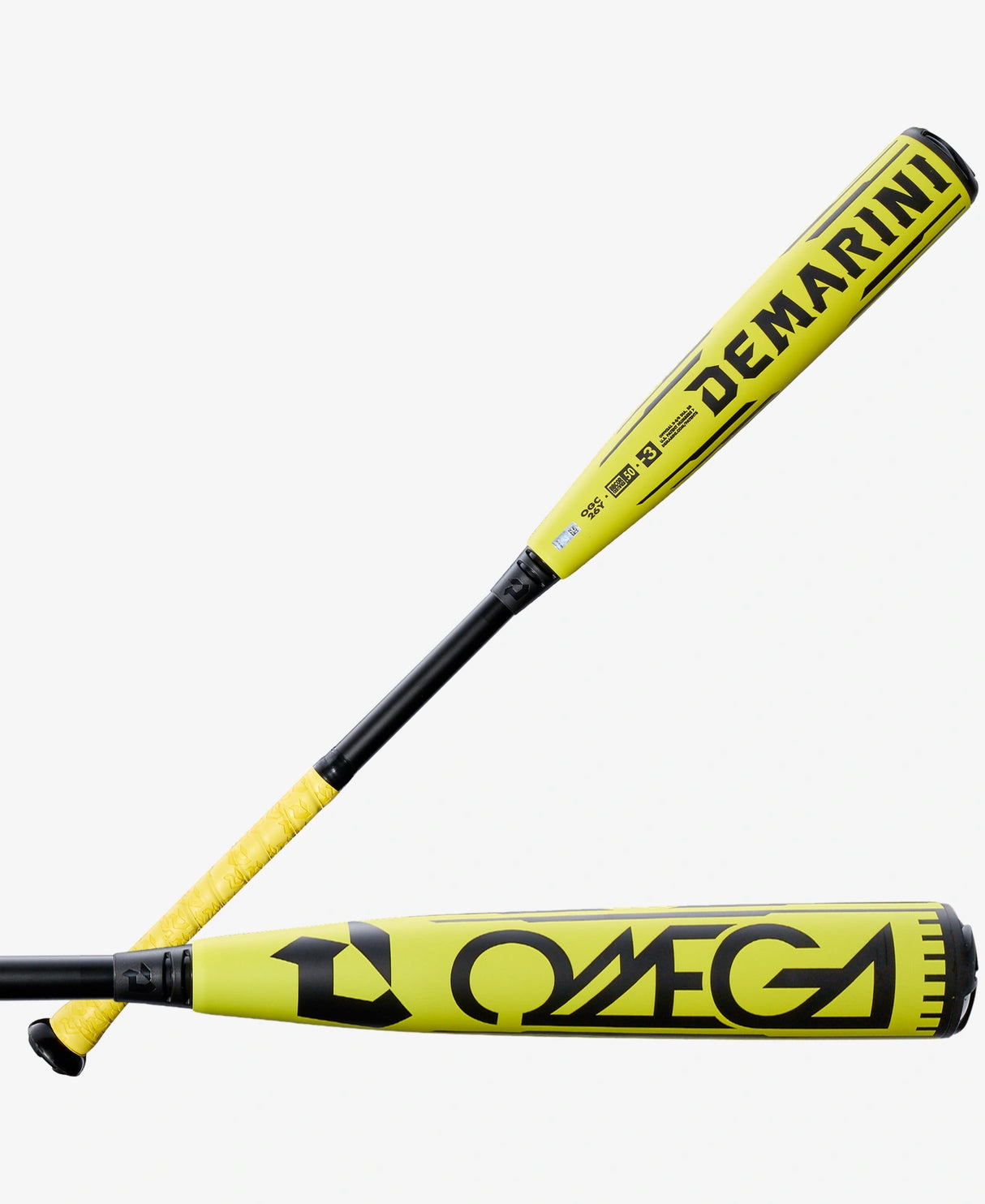 New 2026 DeMarini Omega V2 Electric Yellow (-3) BBCOR Baseball Bat