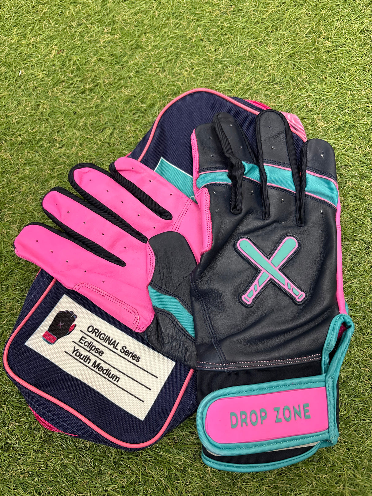 Drop Zone Original Series Short Cuff Batting Gloves - Eclipse