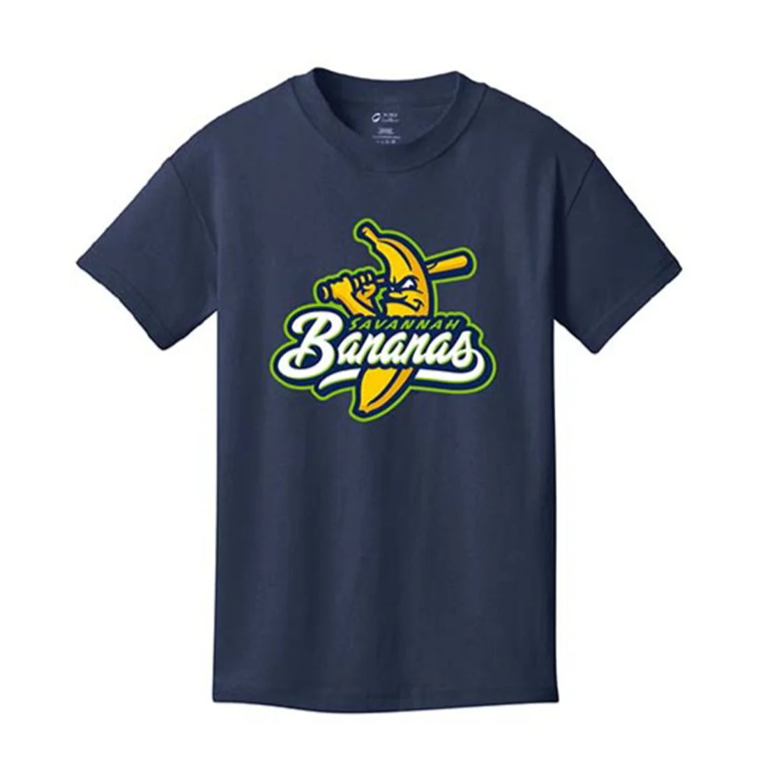 Youth EvoShield Bananas Short Sleeve Primary Logo Cotton Tee - Navy