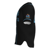 Tristar Elite Full Button Short Sleeve Game Jersey - Black