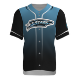 The Stars Full Button Short Sleeve Game Jersey