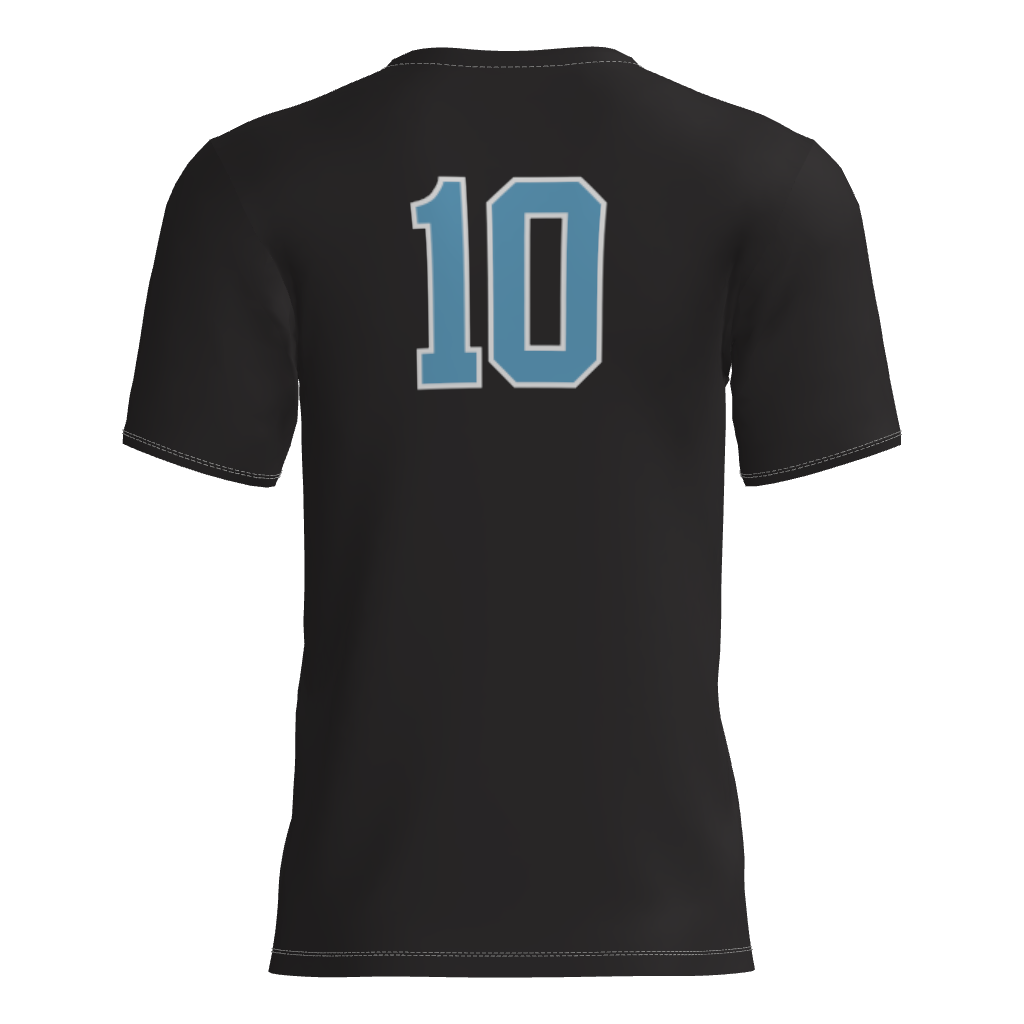 The Stars Short Sleeve Dri-Gear Sublimated Player Tee Shirt - Black