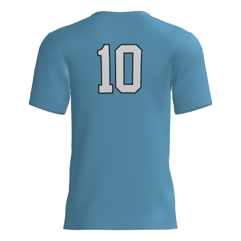 The Stars Short Sleeve Dri-Gear Sublimated Player Tee Shirt - Blue