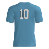 The Stars Short Sleeve Dri-Gear Sublimated Player Tee Shirt - Blue