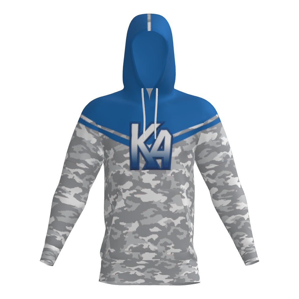 Kinetic Athletix Sublimated Fleece Player Hoodie - Blue/Camo