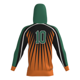 Dirt Dragons Sublimated Fleece Player Hoodie - Forest Green/Orange