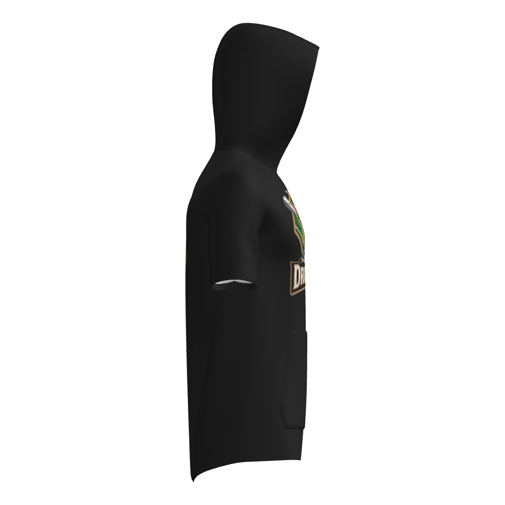 Dirt Dragons Short Sleeve Sublimated Player Hoodie - Black