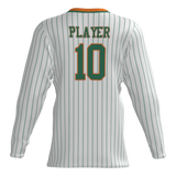 Dirt Dragons Player Long Sleeve Dri-Gear Sublimated Tee Shirt - Pinstripe