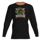 Dirt Dragons Player Long Sleeve Dri-Gear Sublimated Tee Shirt - Black