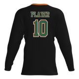 Dirt Dragons Player Long Sleeve Dri-Gear Sublimated Tee Shirt - Black