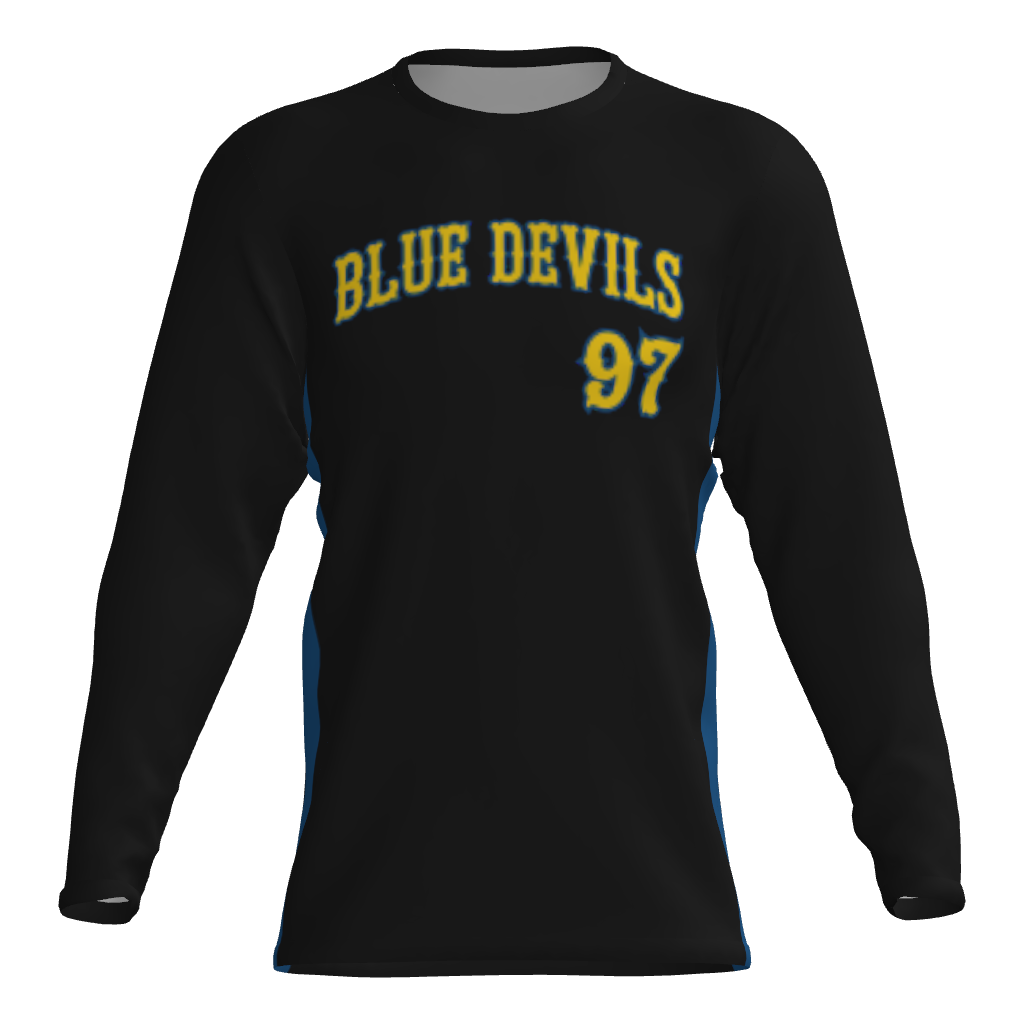 Blue Devils Player Long Sleeve Dri-Gear Sublimated Tee Shirt