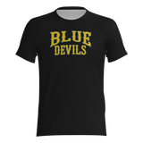 Blue Devils Short Sleeve 60% Cotton/40% Polyester DTF Fan Tee Shirt - Black