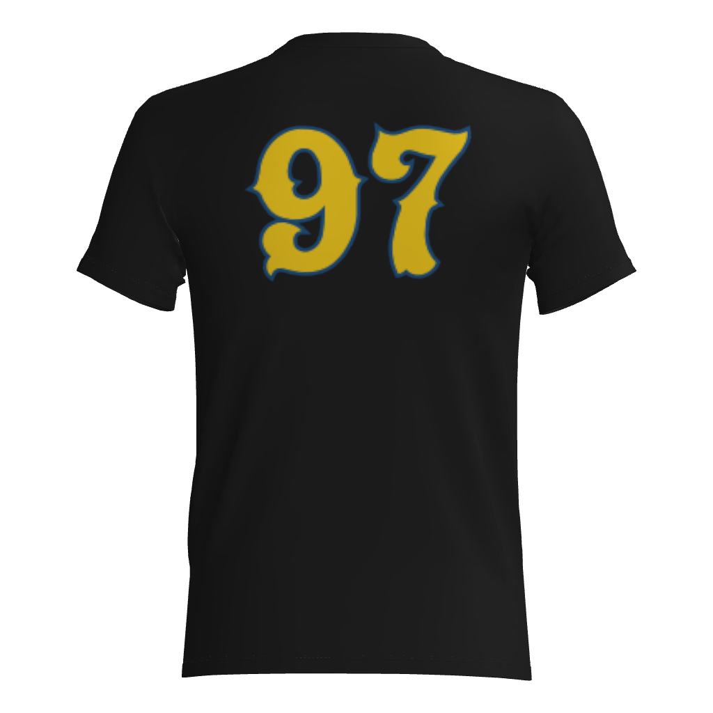 Blue Devils Short Sleeve 60% Cotton/40% Polyester DTF Fan Tee Shirt - Black