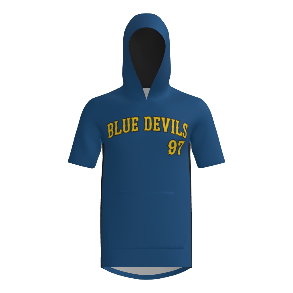 Blue Devils Short Sleeve Sublimated Player Hoodie