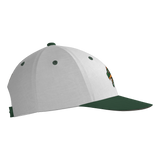 Dirt Dragons Pennant Snapback Game Cap - White/Forest Green