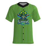 Radioactive Sluggers Faux Button Pull Over Game Jersey