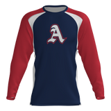 Carter Braves Player Long Sleeve Dri-Gear Sublimated Tee Shirt