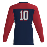 Carter Braves Player Long Sleeve Dri-Gear Sublimated Tee Shirt