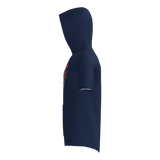 Tomahawks Short Sleeve Sublimated Hoodie - Navy