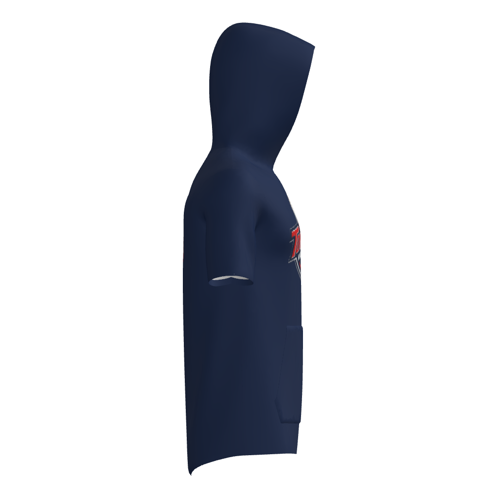 Tomahawks Short Sleeve Sublimated Hoodie - Navy