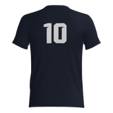 Tomahawks Short Sleeve Cotton Blend DTF Fan Tee Shirt - Navy