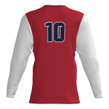 Tomahawks Long Sleeve Dri-Gear Sublimated Tee Shirt - Red
