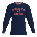 Tomahawks Long Sleeve Dri-Gear Sublimated Tee Shirt - Navy