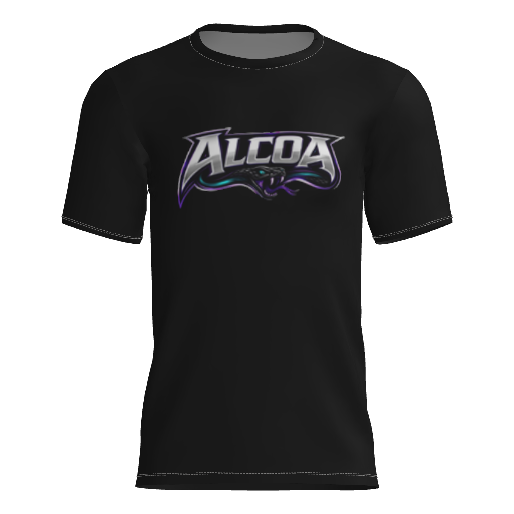 Alcoa Vipers Black Short Sleeve Dri-Gear DTF Tee Shirt W/Number