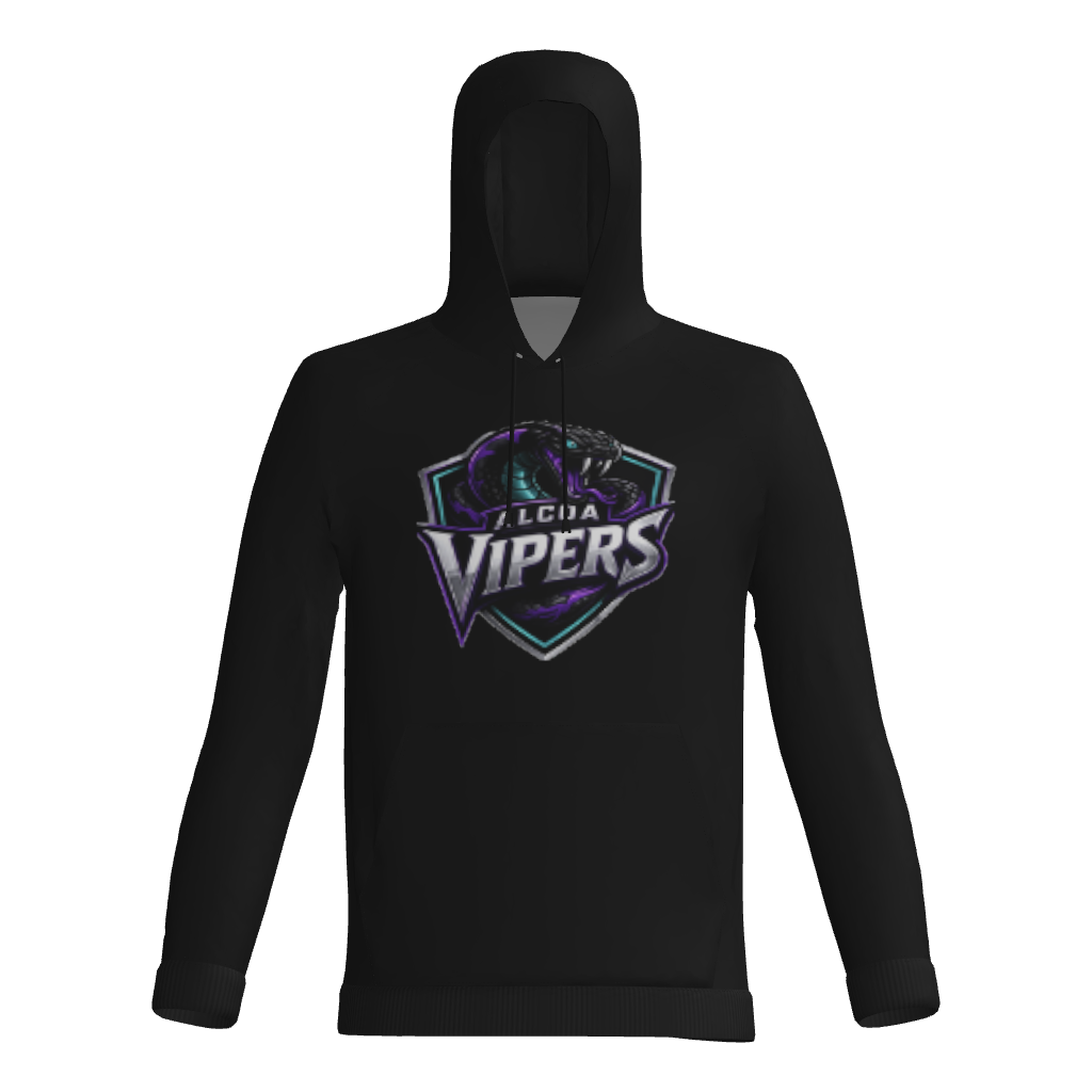 Alcoa Vipers Black Lineup Fleece DTF Hoodie