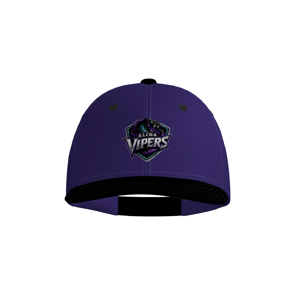 Alcoa Vipers Purple Pennant Snapback Game Cap