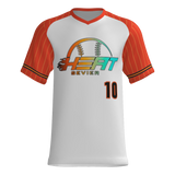 Sevier Heat V-Neck Game Jersey - White/Orange