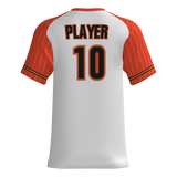 Sevier Heat V-Neck Game Jersey - White/Orange