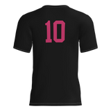 Pink Lightning Short Sleeve Dri-Gear DTF Tee Shirt W/Number