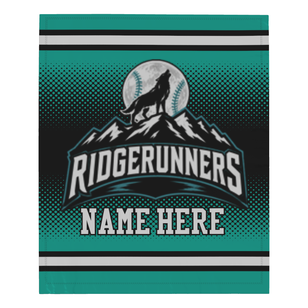 Ridge Runners Microfleece Blanket - 50" W X 60" L - With Name