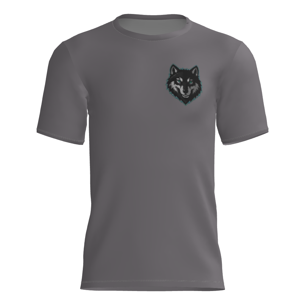 Ridge Runners Short Sleeve Dri-Gear DTF Tee Shirt Grey W/Number