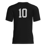 Ridge Runners Short Sleeve Dri-Gear DTF Tee Shirt Black W/Number