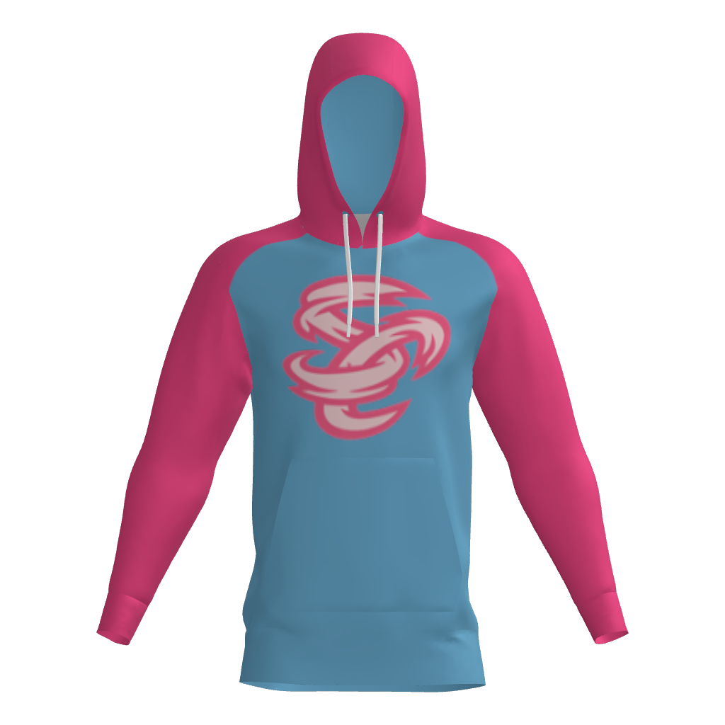 Stormchasers "SC" Sublimated Fleece Player Hoodie - Blue/Pink