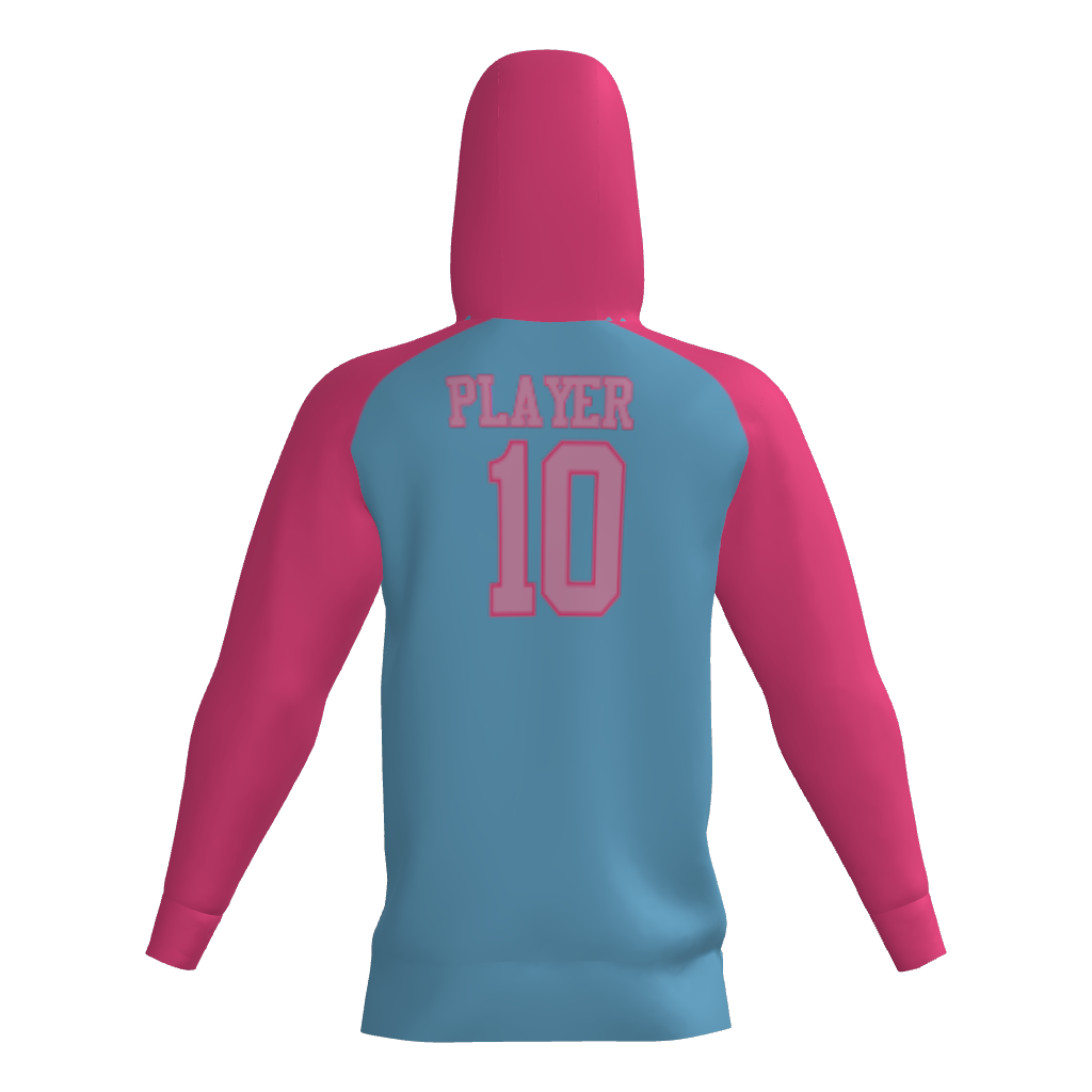 Stormchasers "SC" Sublimated Fleece Player Hoodie - Blue/Pink