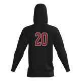 Lone Star Vipers Sublimated Fleece Player Hoodie - Black/Scarlet