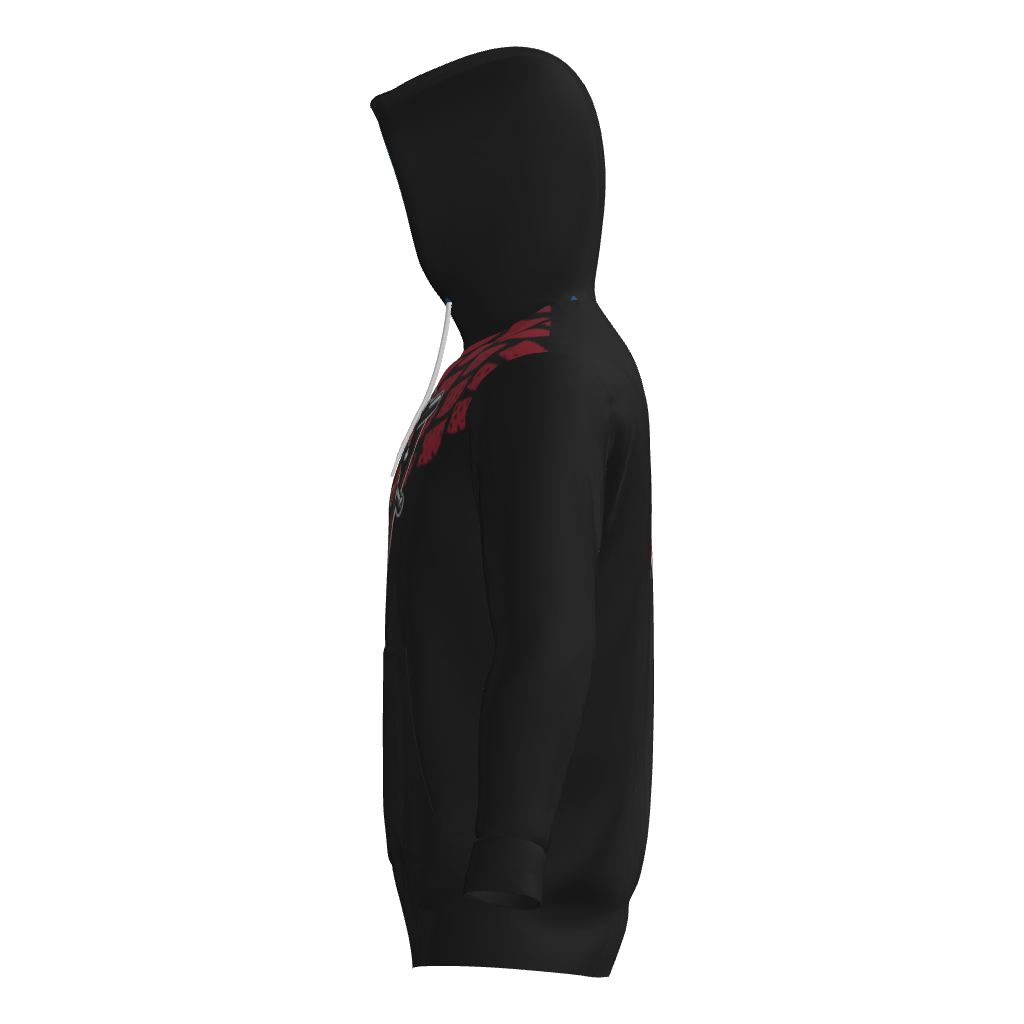 Lone Star Vipers Sublimated Fleece Player Hoodie - Black/Scarlet