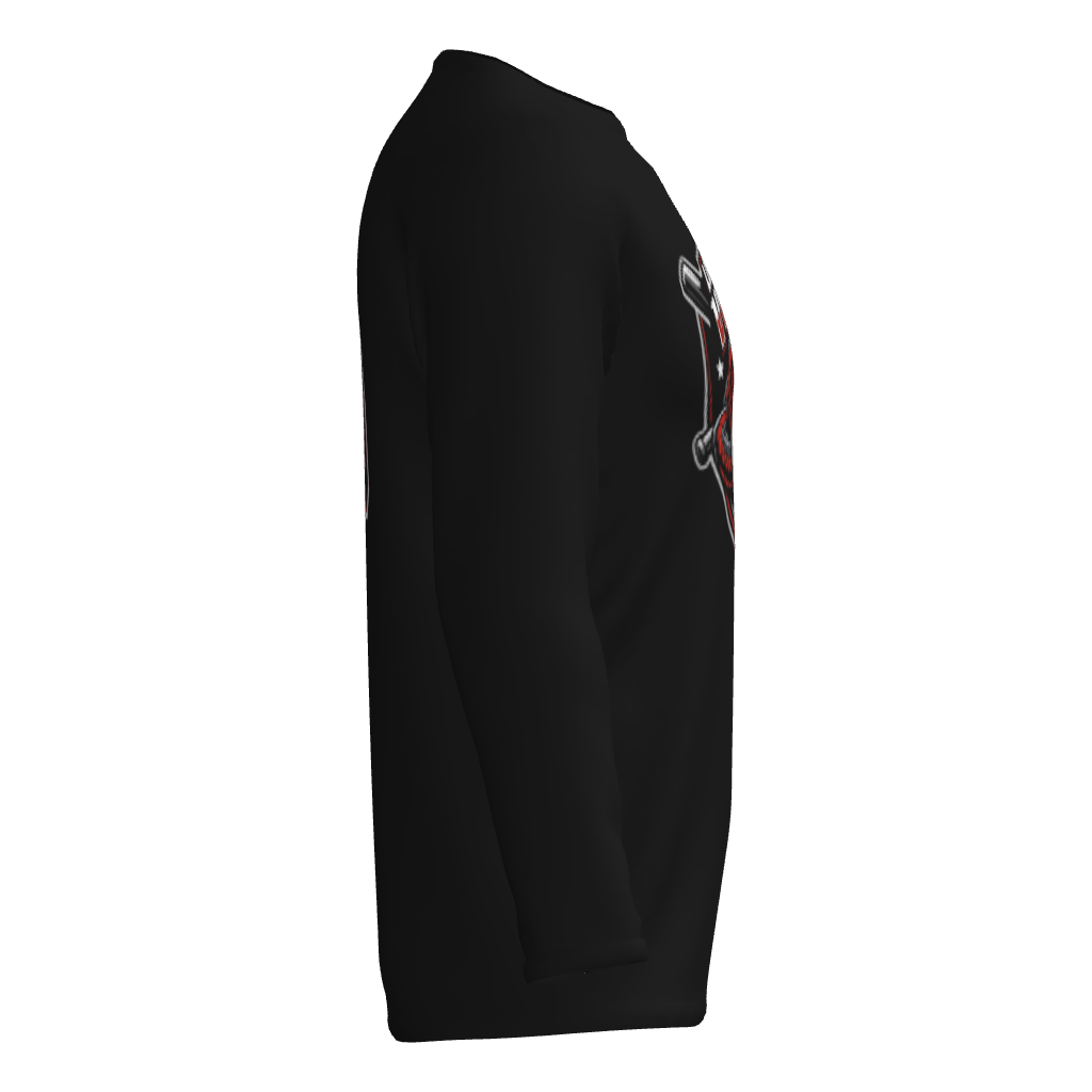 Lone Star Vipers Long Sleeve Dri-Gear Sublimated T-Shirt - Black