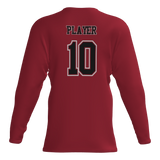 Lone Star Vipers Long Sleeve Dri-Gear Sublimated T-Shirt - Scarlet