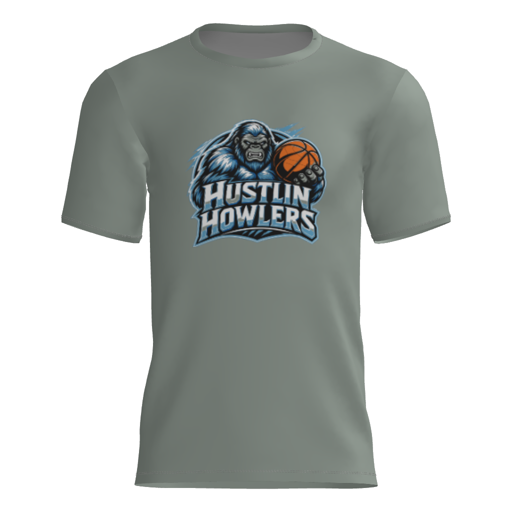 Hustlin' Howlers Short Sleeve Dri-Gear DTF Logo Tee Shirt W/ Name & Number