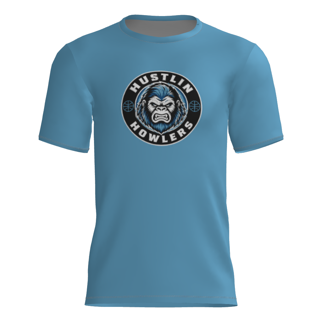 Hustlin' Howlers Short Sleeve Dri-Gear DTF Circle Logo Tee Shirt W/ Name & Number